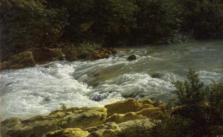 Joseph Bidauld Running Stream at San Cosimato Norge oil painting art
